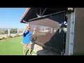 SunPro open roller motorized roll down Sun shade