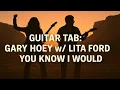 Download Lagu Guitar Tab: Gary Hoey (w/Lita Ford) - You Know I Would