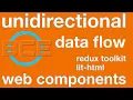 Unidirectional data flow with Web Components redux toolkit and lit-html