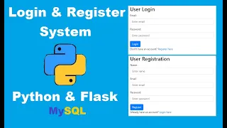 Create User Login and Register System with Python Flask MySQL Python Projects