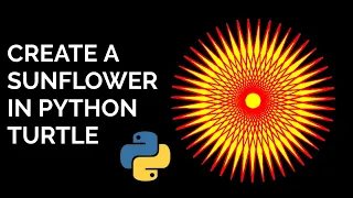 Python turtle - Creating Sunflower Python turtle tutorial Code Problem
