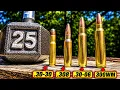 30-30 vs 308 vs 30-06 vs 300wm Never Would ve Guessed