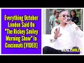 Everything October London Said On The Rickey Smiley Morning Show In Cincinnati