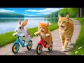 Download Lagu Mama Cat Trims Fur on the Farm and Makes Tiger Hat For Kittens At Home🐾🎩🐯