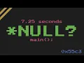 Speedrunning Segmentation Faults Code Golf