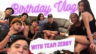 BDAY VLOG W/ TEAM ZEBBY (NO EDIT)