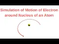 Simulation of Motion of Electron around Nucleus of an Atom VPython Tutorial 6 Visual Python