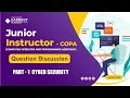 JUNIOR INSTRUCTOR COPA CYBER SECURITY KERALA PSC QUESTIONS DISCUSSION