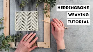 How to weave Herringbone on a frame loom