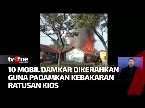 151 Kios di Pasar Besi Tasikmalaya Hangus Terbakar