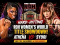 HARD-HITTING ROH Women s World Championship Showdown Athena vs Syuri