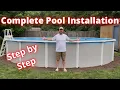 How to install an above ground pool Complete setup