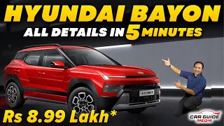 Hyundai Bayon SUV π₯ All Details in 5 Minutes π₯ Victoris - Duster - Grand Vitara Rival