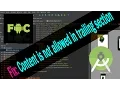 How to Fix Content is not allowed in trailing section - Android Studio
