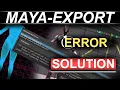 Maya ERROR Unable To Find Bind-Pose FIX