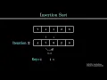 Insertion Sort Algorithm Iterative Visualization in Manim