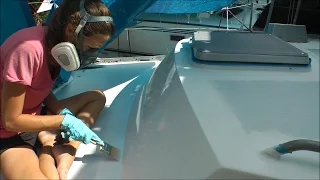 Applying Awl Grip to Our Cabin Top (MJ Sailing – EP 20)