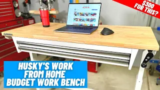 Husky s Work From Home Desk Workbench Assembly and Review