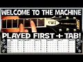 Welkom bij The Machine Akkoorden Pink Floyd Gitaartabs / Gitaarles + Synth Tab