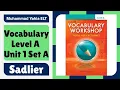 Sadlier Vocabulary Level A Unit 1 Set A