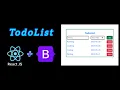 React TodoList App build react todolist app with bootstrap TodoList frontend todolist