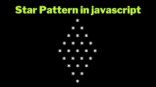 Diamond Pattern in Javascript 2023 For loop in javascript Papa Developer