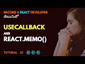 useCallback React memo Hook in React EP35 Srikanth