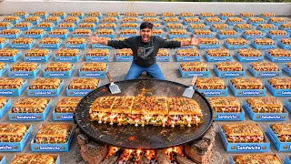 Making 500 Sandwiches 🥪 In Our Town- Profit or Loss ? - 😔 सैंडविच खाने पूरी सिटी ही आ गई 