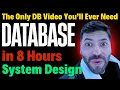 Database Crash Course in 8 Hours SQL NoSQL Indexing Joins Normalization System Design