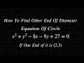 Download Lagu How To Find Other End of The Diameter of Circle || Class 12 Maths Solved Problem