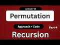 Permutation Problem LeetCode 46 Explained Recursion Backtracking with C String Examples