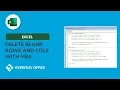 EASY VBA Delete Blank Rows or Columns with a Macro