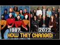 STAR TREK The Next Generation 1987 Cast Then and Now 2022 How They Changed