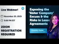 Sister Companies Lease Agreements Understanding Hidden Risks in Carrier Vetting - Webinar Recap