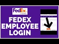 FedEx Employee Login How to Login into FedEx Employee Account 2023