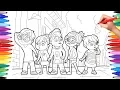 Alvinnn and the Chipmunks Alvin Coloring Pages for Kids How to Draw and Color Alvin Simon Theo 2