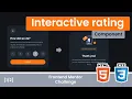 Interactive rating component Frontend Mentor Challenge