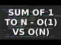 Java Sum of Numbers From 1 to N - two ways Which one is best