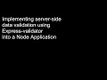 Server side Validation