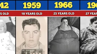 The Heaviest Man Jon Brower Minnoch Transformation From 0 to 41 Years Old 1941 1983