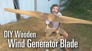 Carving a DIY WIND GENERATOR Blade from Wood [Capable Cruising Guide]