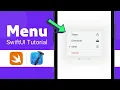 How to create a Pop Up Menu in Xcode SwiftUI iOS