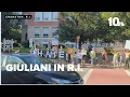 Rudy Giuliani campaigns in Rhode Island for congressional candidate Vic Mellor