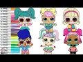 LOL Surprise Dolls Coloring Book Pages Sparkle Series Independent Queen Unicorn VRQT Go Go Gurl