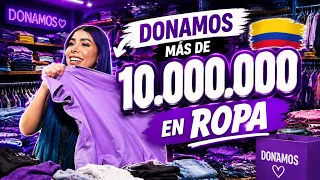 REGALAMOS $10.000.000 EN ROPA 😱 | Así fue la donaton en Colombia