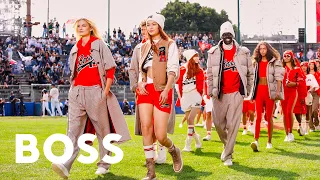 boss x russell athletic fall winter 2021 milan fashion show
