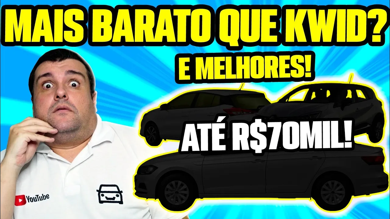 MELHOR CUSTO BENEFÍCIO: MELHORES CARROS até 70MIL REAIS! SUV, SEDÃ, HATCH e MAIS!