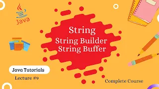 Strings String Builder String Buffer Lecture 9 Hindi Java