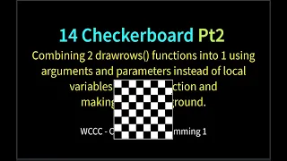 14 Checkerboard Python Turtles Pt2