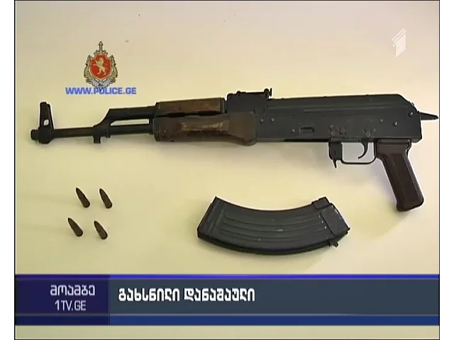 დაკავება იარაღისა და საბრძოლო მასალის შეძენა-შენახვის ბრალდებით